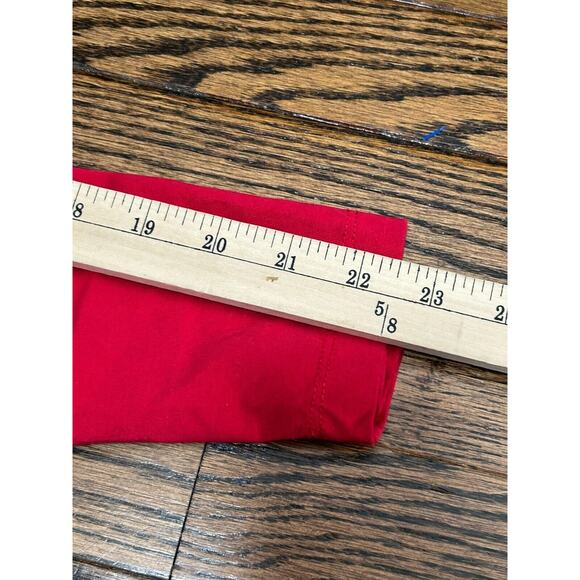 Ulla Popken Women's Red Stretch Split V-Neck Embroidered Blouse Top Size 24/26 - Picture 8 of 8